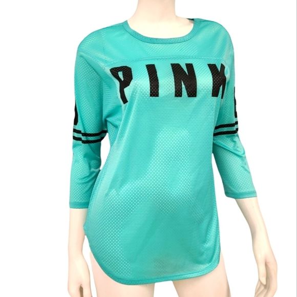 PINK Mint Green Jersey sz XS - Picture 3 of 6